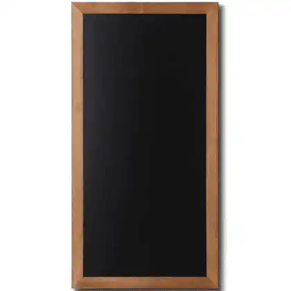 Menutavle med teaklook træramme 56x100 cm