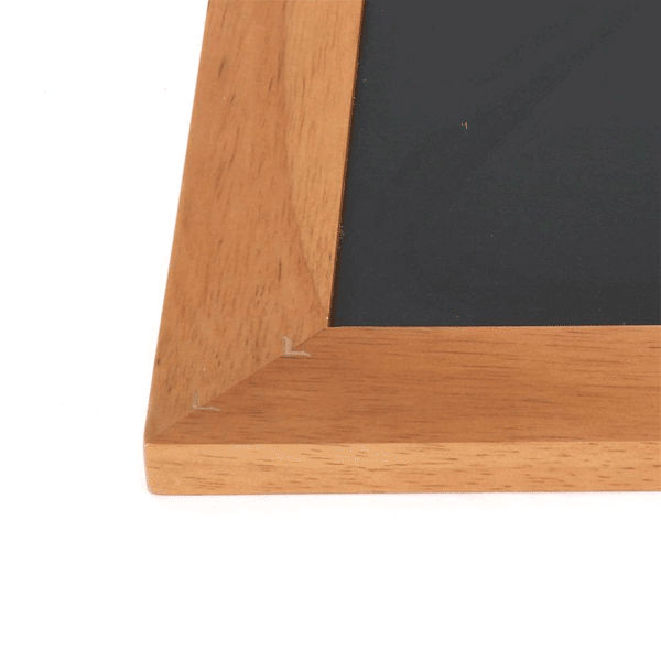 Menutavle med teaklook træramme 56x120 cm - Billede 3