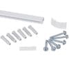 Minirail Galleriskinne 200 cm HVID inkl. kroge/perlonsnor og fittings - Billede 4