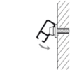 Monterings clip skrue til minirail galleriskinne 3 stk. pr. lb. meter - Billede 3