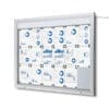 Opslagsskab Premium LED udendørs med magnettavle 18xA4