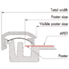 OptiRamme Sort 14 mm profil A4 - Billede 2