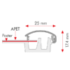 Opti Ramme Sort 25 mm profil A3 - Billede 3