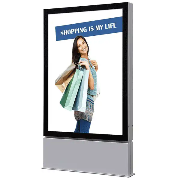 Privat: Outdoor Premium LED plakat display fritstående dobbeltsidet 