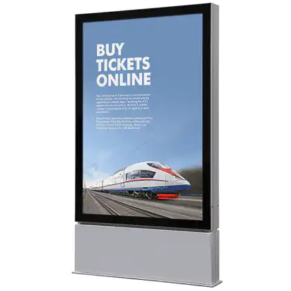 Outdoor Premium LED plakat display fritstående med lås