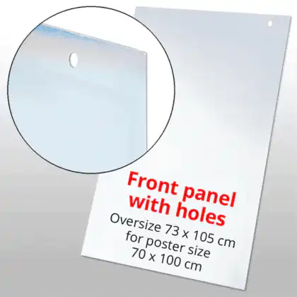 PET front til Wind-Line gadeskilt 73x103 cm
