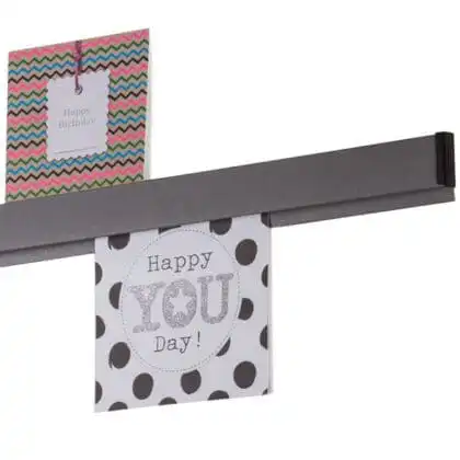 Papergrip 200 cm alu skinne i grå