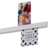 Papergrip 200 cm aluminiums skinne i hvid textur - Billede 2