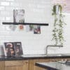 Papergrip 200 cm aluminiums skinne i sort textur - Billede 4
