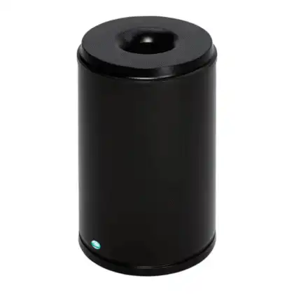 Papirkurv i sort RAL 9005 | 80 liter
