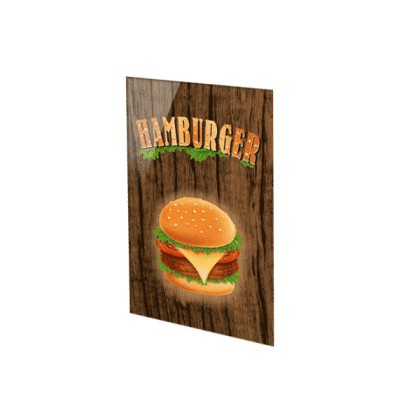 A1 plakat med print HAMBURGER