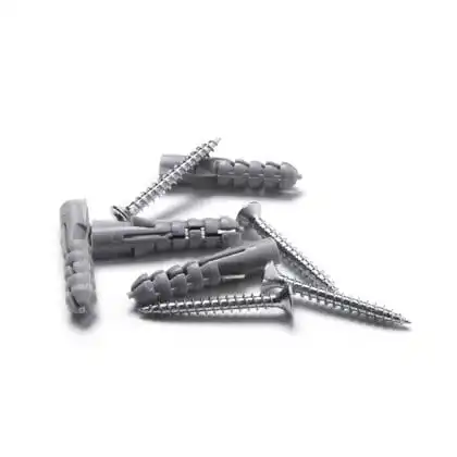 4 skruer+4 rawlplugs til Snaprammer