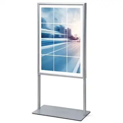Posterframe Stand med 2 snaprammer A1