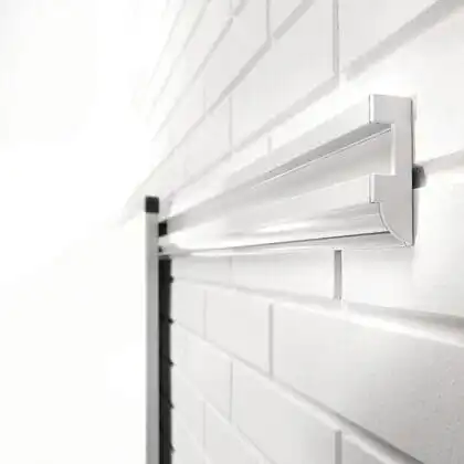 Alu-skinne 300 cm til ophæng af boards og tavler