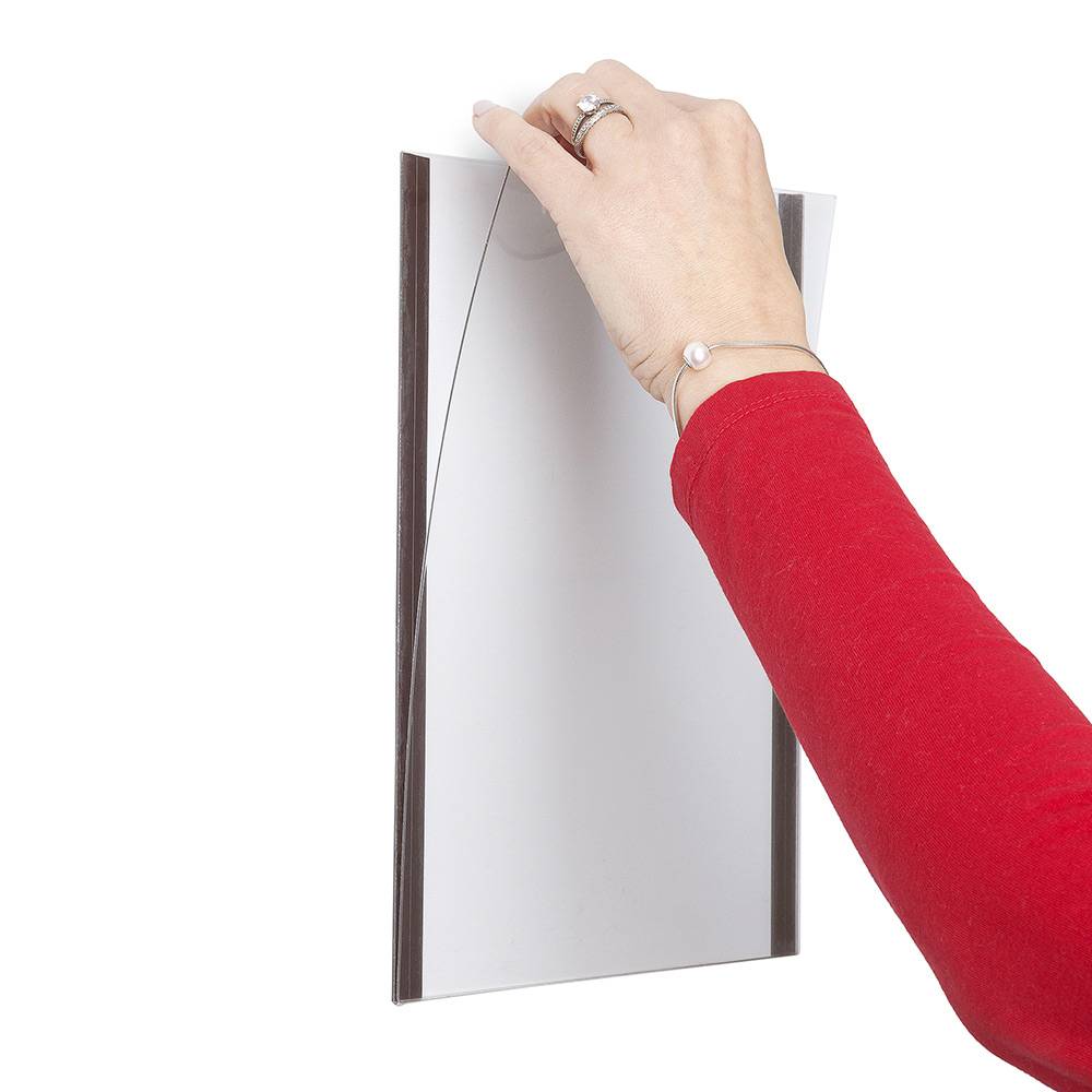 Magnet lomme i klar akryl A3 - Billede 5