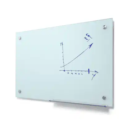 Scritto® Glas whiteboard hvid 90x60 cm