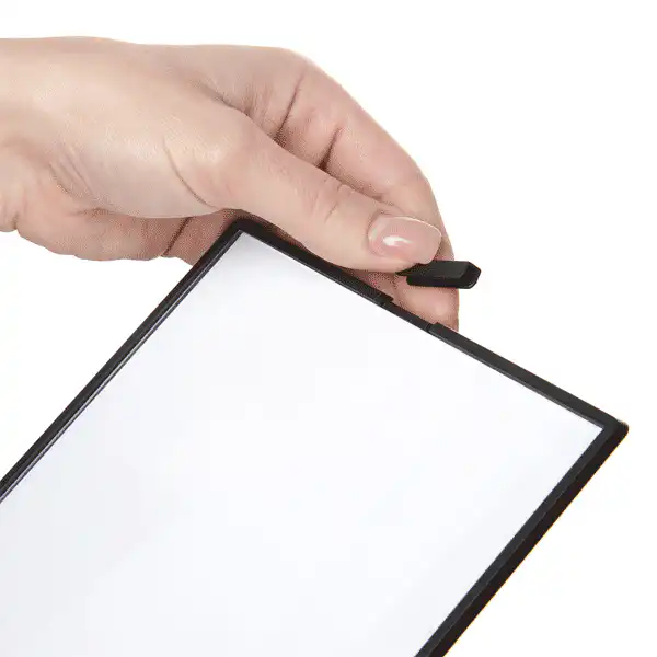 Scritto® Menu L Stand A6 Sort-detalje