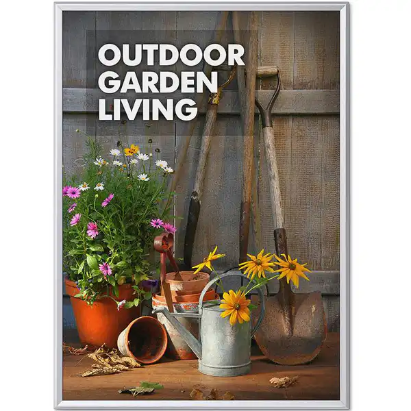 Snapramme 32 mm profil i gering - 100 cm x 140 cm - Aluminium
