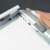 Snapramme 45 mm profil i gering - 70 cm x 100 cm - Aluminium - Billede 3