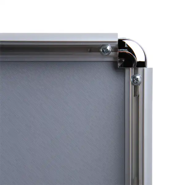 Snapramme A4 Sølv - R25 mm Klikramme i Aluminium - Billede 3