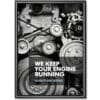 Snapramme 25 mm SORT profil i gering - 50 cm x 70 cm - Aluminium - Billede 5
