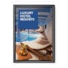 Snapramme 25 mm SORT profil i gering - A2 - 42 cm x 59,4 cm - Aluminium