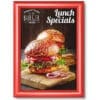 Snapramme 25 mm RØD profil i gering - A4 - 21 cm x 29,7 cm - Aluminium - Billede 5