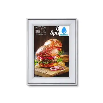 Snapramme COMPASSO WR 37 mm profil i gering - A4 - 21 cm x 29,7 cm - Aluminium