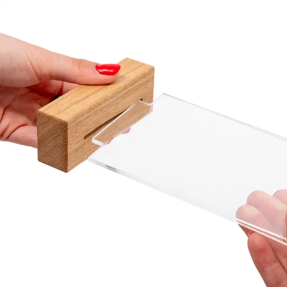 T-Stand Menu Holder A5 på træfod - Billede 3