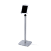 Tabletholder gulv med teleskopstang – sølv – 10″