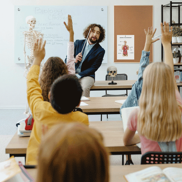 Tavler i klasseværelse