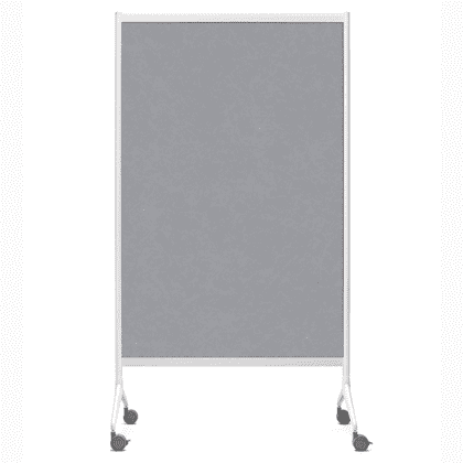 Ten-Limit rumdeler 100x175 med grå akustiktavle og sølvprofil