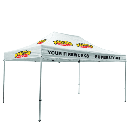 Event Telt 3×4,5 m med tryk, taske og teltpløkker