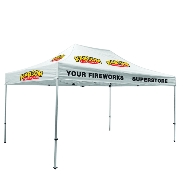 Event Telt 3×4,5 m med tryk, taske og teltpløkker