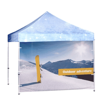 Full wall med print til Alu telt 3x3 meter