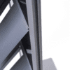 Totem brochure rack 4xA4 sort/sølv detalje 4
