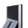 Totem brochure rack 4xA4 sort/sølv detalje 1