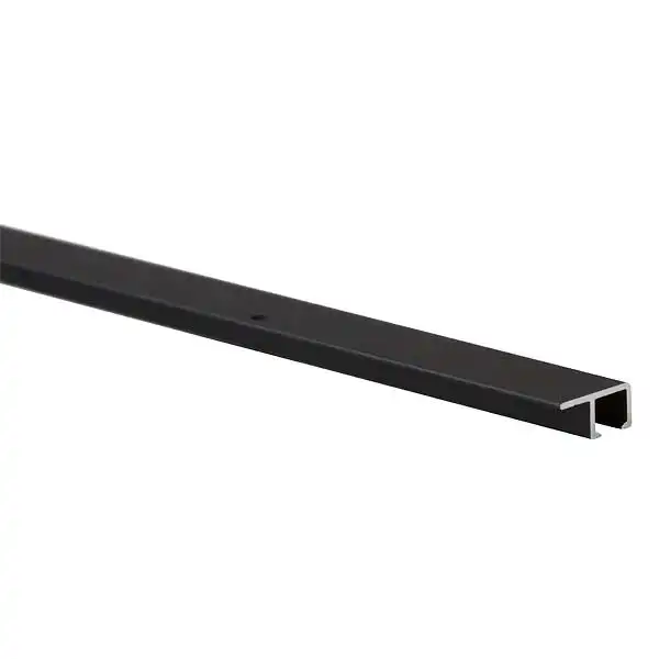 Galleriskinne u-rail SORT 200 cm loft - Billede 2