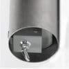 Udendørs cylinder askebæger væg 0,7 l sølv - Billede 4
