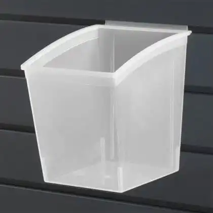 Plast varedispenser hvid til rillepanel 140x191x160 mm