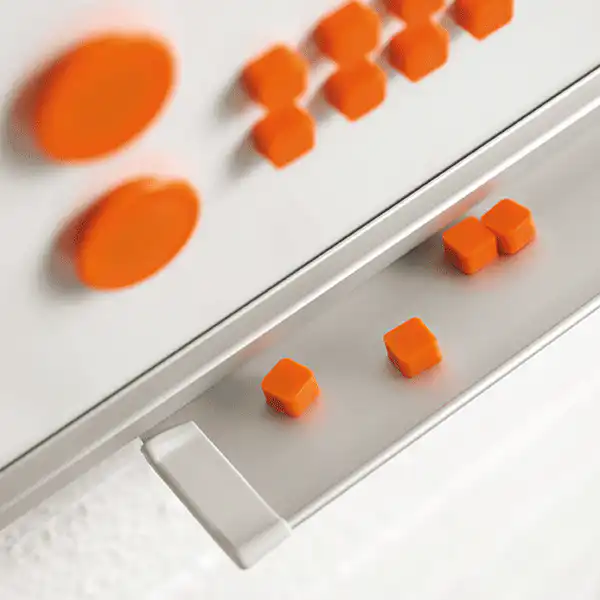 Whiteboard keramisk A4 med 16 mm alu-kant - Billede 2