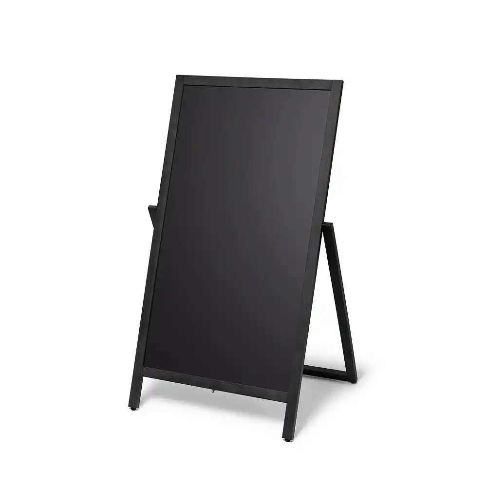 A-Træskilt Flip sort med kridttavle 55x105 cm - Billede 3