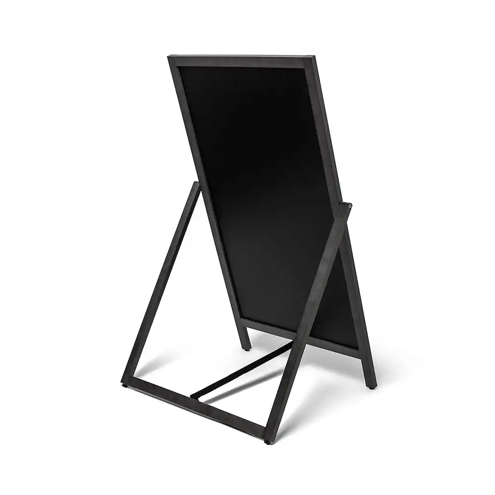 A-Træskilt Flip sort med kridttavle 55x105 cm - Billede 5