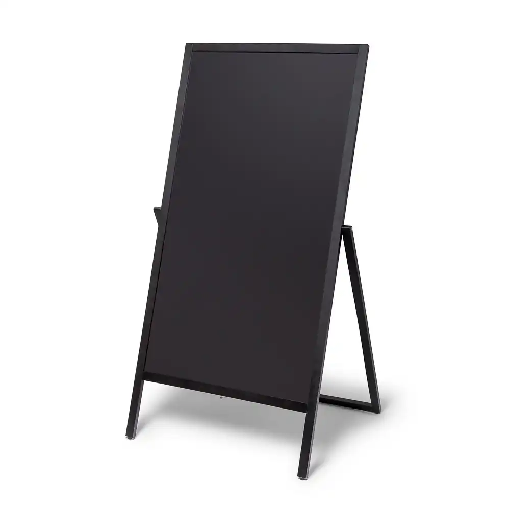 A-Træskilt Flip sort med kridttavle 68x140 cm - Billede 3