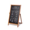 A-Træskilt Flip teak med kridttavle 55x105 cm - Billede 2