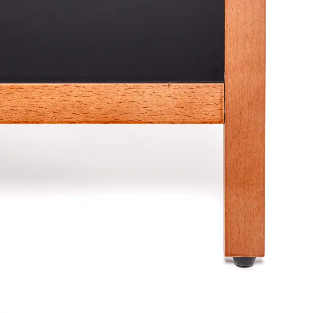 A-Træskilt Flip teak med kridttavle 55x105 cm - Billede 10