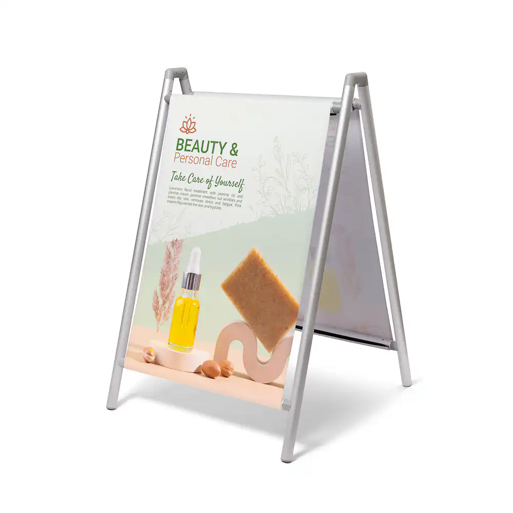 A-Skilt A1 EasyMove med stof print