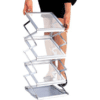 Zig-Zag Brochurestander transparent og foldbar 6xA4 - Billede 2