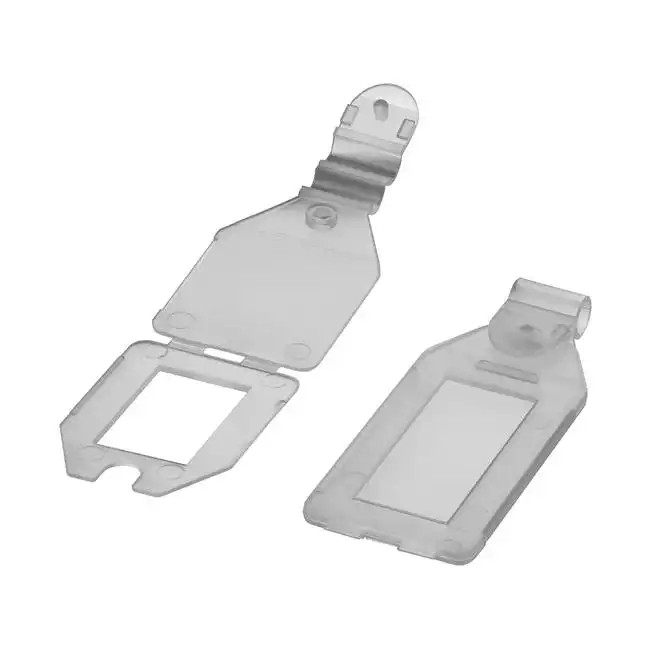 Klar prisholder til dobbeltkrog Ø 4,8 mm - B 26 x H 45 mm - Billede 2