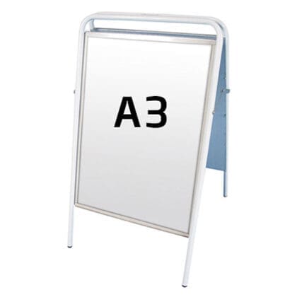 Easy Sign Gadeskilt A3 højformat - HVID